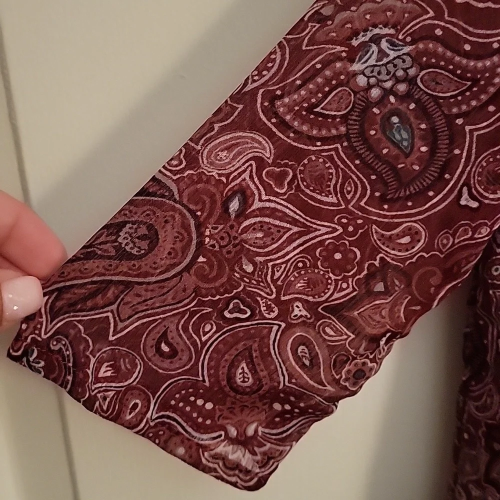 Crazy 8, Adorable girls 3T, burgundy paisley dress.
